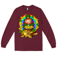 Burgundy Dwarf Cauldron St. Patricks Long Sleeve Tee - BundleAndBundleShop
