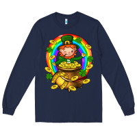 Navy Dwarf Cauldron St. Patricks Long Sleeve Tee - BundleAndBundleShop