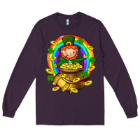 Plum Dwarf Cauldron St. Patricks Long Sleeve Tee - BundleAndBundleShop