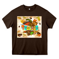 Chocolate Brown fall teacher pumpkin Heavy Core Tee - TumblerDesignByShophia