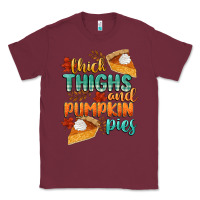 Burgundy thick thighs and pumpkin pies Classic Tee - CowGirlArtShop