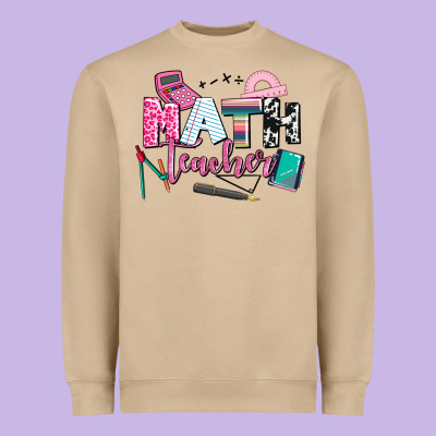Math Teacher Heavyweight Sweatshirt Designed By Adodesignshop