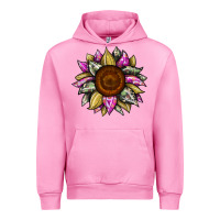 Fuchsia Pink sunflower camouflage Urban Hoodie - JahusDesignShop