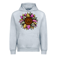 Heather Grey sunflower camouflage Urban Hoodie - JahusDesignShop