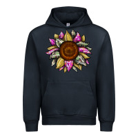 Navy sunflower camouflage Urban Hoodie - JahusDesignShop