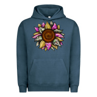 Pigment Midnight Navy sunflower camouflage Urban Hoodie - JahusDesignShop