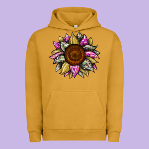Sunflower Camouflage Urban Hoodie Designed By Jahusdesignshop
