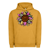 Pigment Peanut Butter sunflower camouflage Urban Hoodie - JahusDesignShop