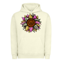Pigment Pistachio sunflower camouflage Urban Hoodie - JahusDesignShop