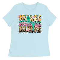 Baby Blue Nurse Nurse Nurse Ladies Tee - CowGirlArtShop