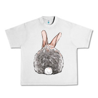 Lunar Rock Easter bunny back view Urban Heavy Tee - OliviaCreatesArt