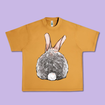 Easter Bunny Back View Urban Heavy Tee Designed By Oliviacreatesart