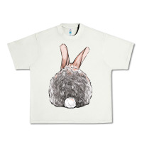 Pistachio Easter bunny back view Urban Heavy Tee - OliviaCreatesArt