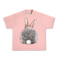 Salmon Easter bunny back view Urban Heavy Tee - OliviaCreatesArt