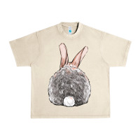 Sandshell Easter bunny back view Urban Heavy Tee - OliviaCreatesArt