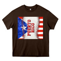 Chocolate Brown baseball puerto rico tumbler tbs Heavy Core Tee - TumblerDesignByShophia