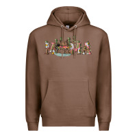 Chestnut Mama with bear and daisy Premium Hoodie - RanaPortraitStore