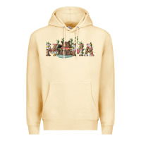 Pina Colada Mama with bear and daisy Premium Hoodie - RanaPortraitStore