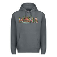 Rock Mama with bear and daisy Premium Hoodie - RanaPortraitStore