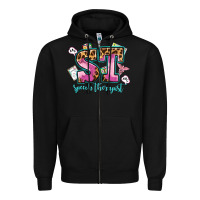 Black speech therapist Zipper Hoodie - AdoDesignShop