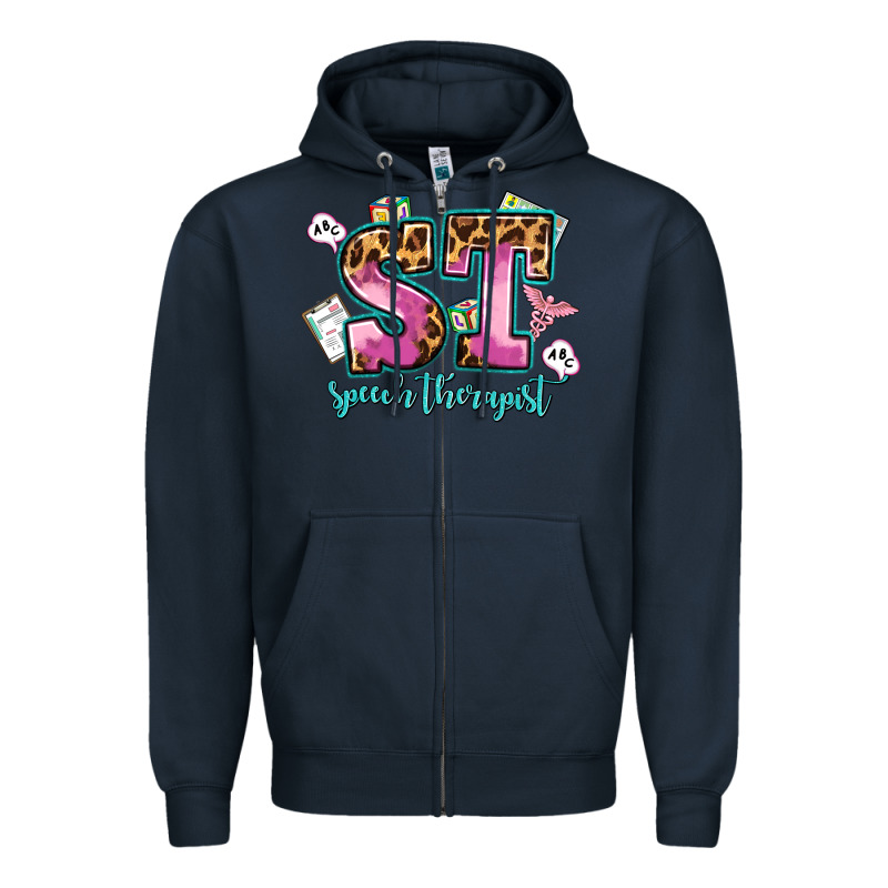 Speech Therapist Zipper Hoodie by AdoDesignShop | Teevron