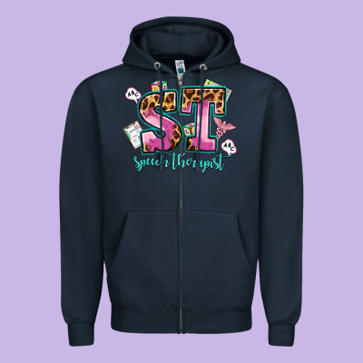 Speech Therapist Zipper Hoodie Designed By Adodesignshop