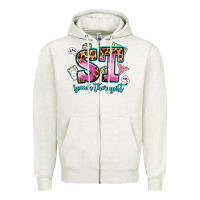 Oatmeal Heather speech therapist Zipper Hoodie - AdoDesignShop