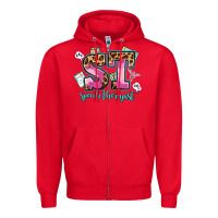 Red speech therapist Zipper Hoodie - AdoDesignShop