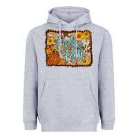 Heather Grey hello fall Heavyweight Hoodie - AdoDesignShop