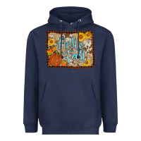 Navy hello fall Heavyweight Hoodie - AdoDesignShop