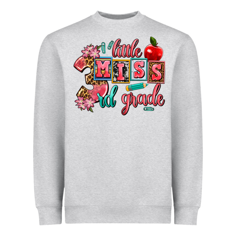 Little Miss 3rd Grade Heavyweight Sweatshirt by AdoDesignShop | Teevron
