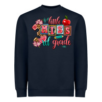 Navy little miss 3rd grade Heavyweight Sweatshirt - AdoDesignShop