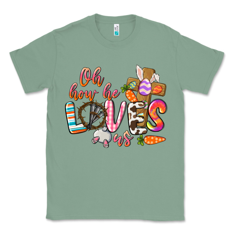 Oh How He Loves Us Classic Tee by CowGirlArtShop | Teevron