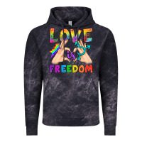 Cloud Black Love Is Freedom Vintage Hoodie - BundleAndBundleShop