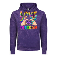 Cloud Purple Love Is Freedom Vintage Hoodie - BundleAndBundleShop