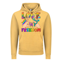 Vintage Mustard Love Is Freedom Vintage Hoodie - BundleAndBundleShop