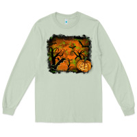 Matcha halloween backround Long Sleeve Tee - RanaPortraitStore