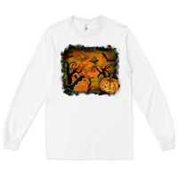 White halloween backround Long Sleeve Tee - RanaPortraitStore