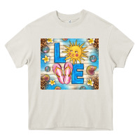 Cream summer love Heavy Core Tee - TumblerDesignByShophia