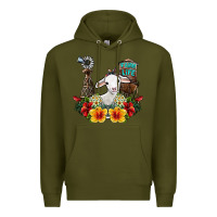 Army Green farm life sheep Premium Hoodie - SublimationCraftShop