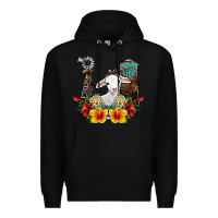 Black farm life sheep Premium Hoodie - SublimationCraftShop