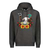 Charcoal Heather farm life sheep Premium Hoodie - SublimationCraftShop