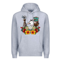 Heather Grey farm life sheep Premium Hoodie - SublimationCraftShop