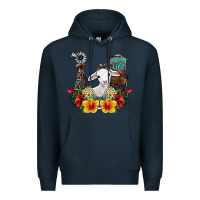 Navy farm life sheep Premium Hoodie - SublimationCraftShop