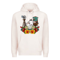 Pale Pink farm life sheep Premium Hoodie - SublimationCraftShop