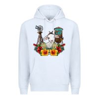 White farm life sheep Premium Hoodie - SublimationCraftShop