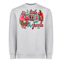 Heather Grey little miss 6 th grade Heavyweight Sweatshirt - AdoDesignShop