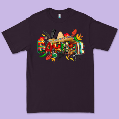 Cinco De Mayo Barber Premium Tee Designed By Cowgirlartshop