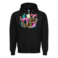 Black ob Zipper Hoodie - AdoDesignShop