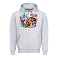 Heather Grey ob Zipper Hoodie - AdoDesignShop